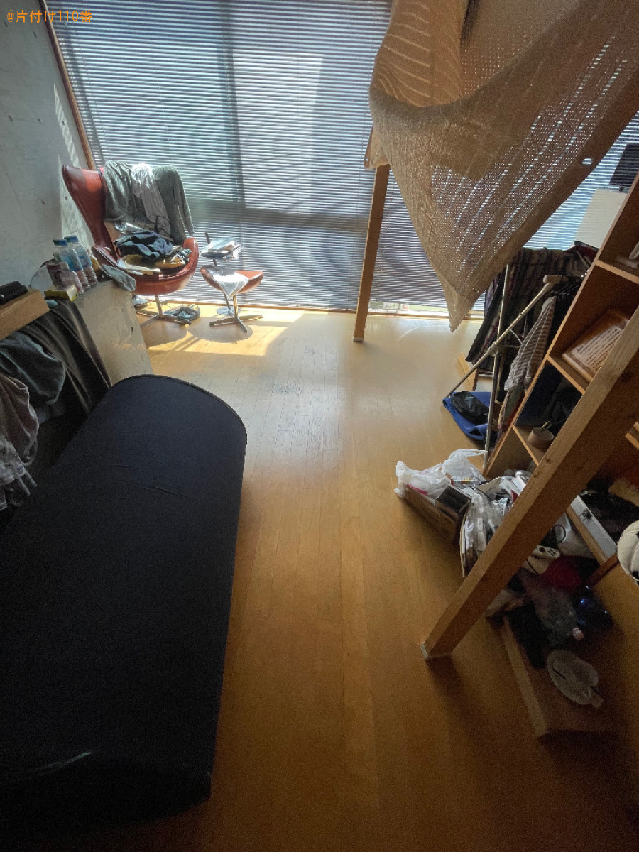 部屋に散乱しているごみの片付けと清掃ご依頼　お客様の声